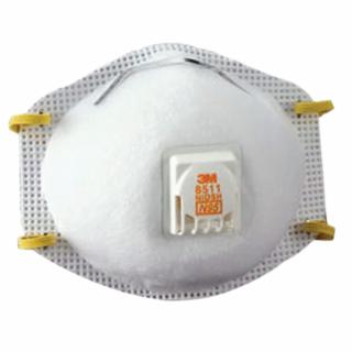 3M N95 Particulate Respirator, Half Facepiece, Two Fixed Straps, Reg (142-8511)