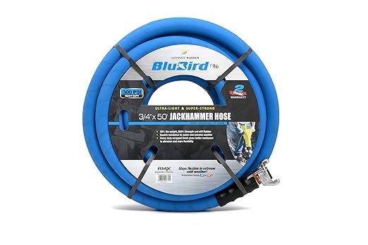 Blubird Pro Jackhammer Hose 3/4" x 50 Ft 300 PSI w.p. (BBJH3450)