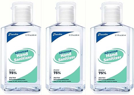 Antibacterial Hand Sanitizer 75% Alcohol with Aloe 100ml (3.4 oz)