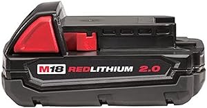 Milwaukee M18 18-Volt 2.0 Ah Lithium-Ion Compact Battery 48-11-1820