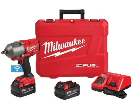 Milwaukee 2863-22 M18 FUEL w/ ONE-KEY High Torque Impact Wrench 1/2" Friction Ring Kit (includes: 2 batteries, 1 charger, 1 case)