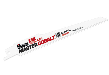 MK Morse 400183 Master Cobalt® Wood Reciprocating Saw Blade 6" x 3/4" x .035" 6 TPI | 50 Blades/Pkg