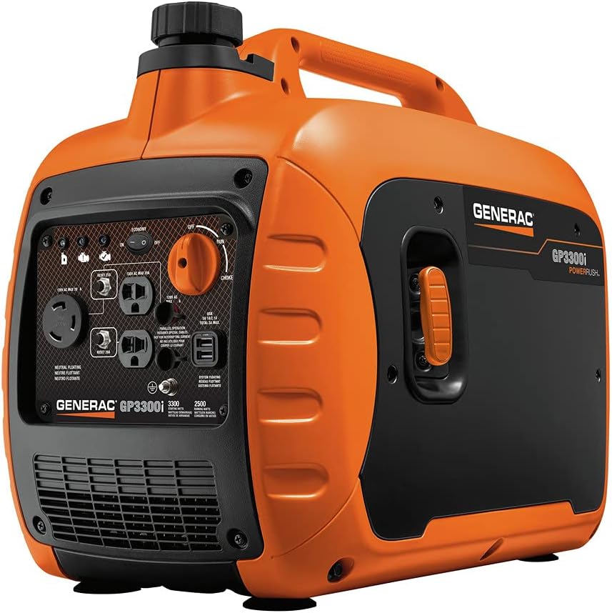 Generac 7154 GP3300i 3,300-Watt Gas-Powered Portable Inverter Generator