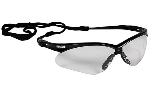 KleenGuard Nemesis Safety Glasses - Black - Clear | 412-25676