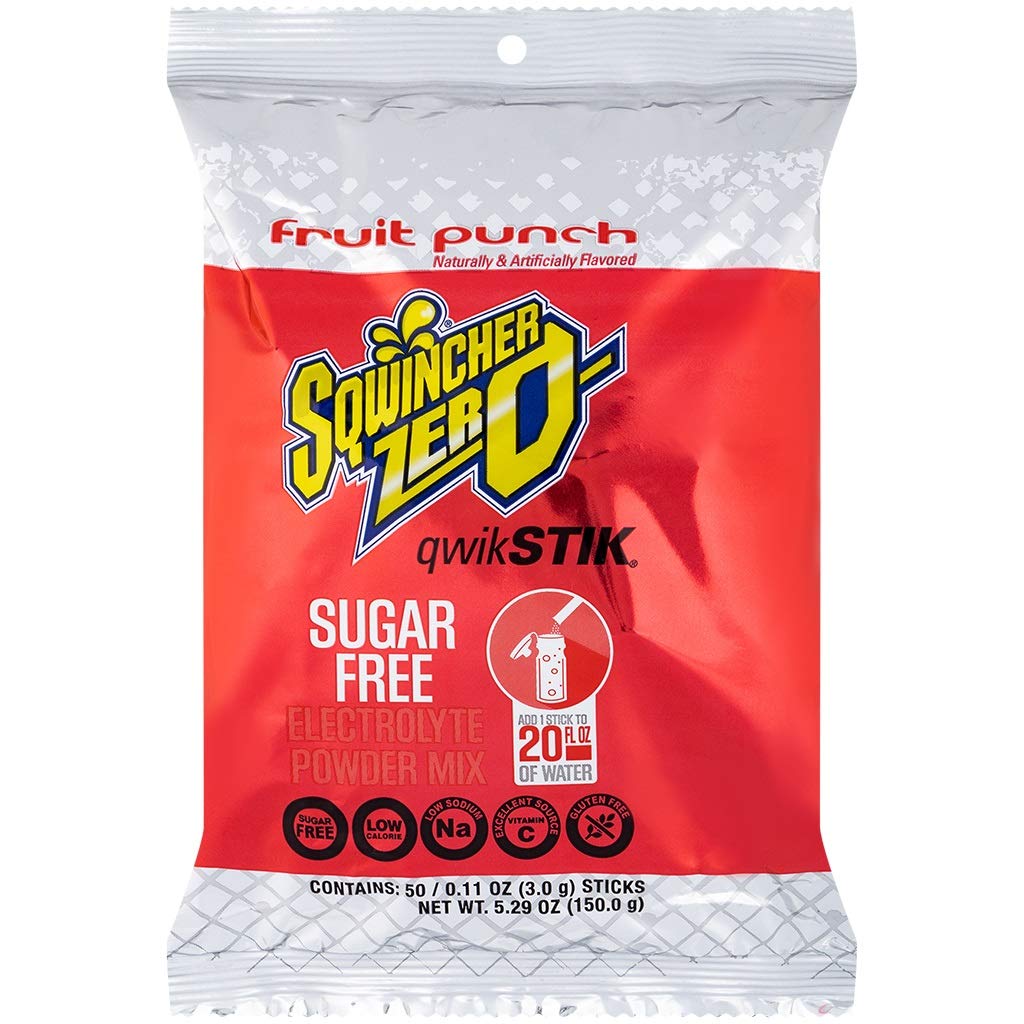 Sqwincher - QwikStik Sugar Free Fruit Punch (50 per pack) 690-159060102