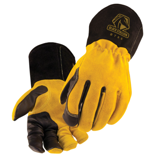 Revco Black Station Grain Kidskin/Cowhide TIG welding gloves, BT88-MD