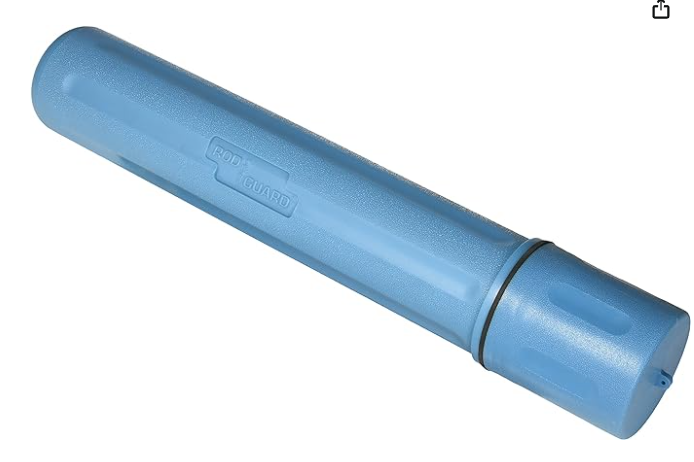 Rod Storage Tube, 10 lb Capacity, High Impact Polyethylene, 14 in L, Blue  900-BW14-BLU