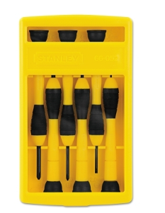 Stanley 6-Piece Precision Screwdriver Set w/ Case  66-052