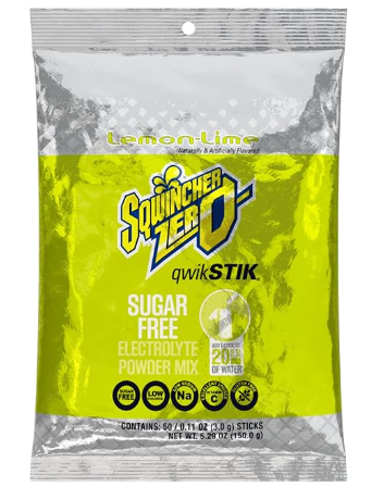 Sqwincher EA060106SQ QwikStik Zero, 20 oz, 50/Bag, Lemon-Lime