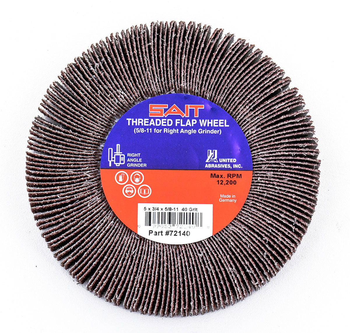 United Abrasives 5/8-11 Threaded Flap Wheel (Pack of 5) 72142