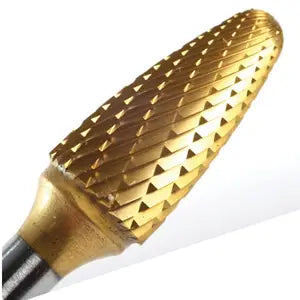 Champion Cutting Tool USF1 Tree Shaped Radius Carbide Bur for Work on Narrow Contours (Uncoated), 1/4" Cutting Diameter, 3/4" Length of Cut, Double Cut