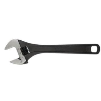 Wright Tool 9AB08 Black Forged Alloy Steel Adjustable Wrench, 1-3/16 in Opening, 8 in OAL