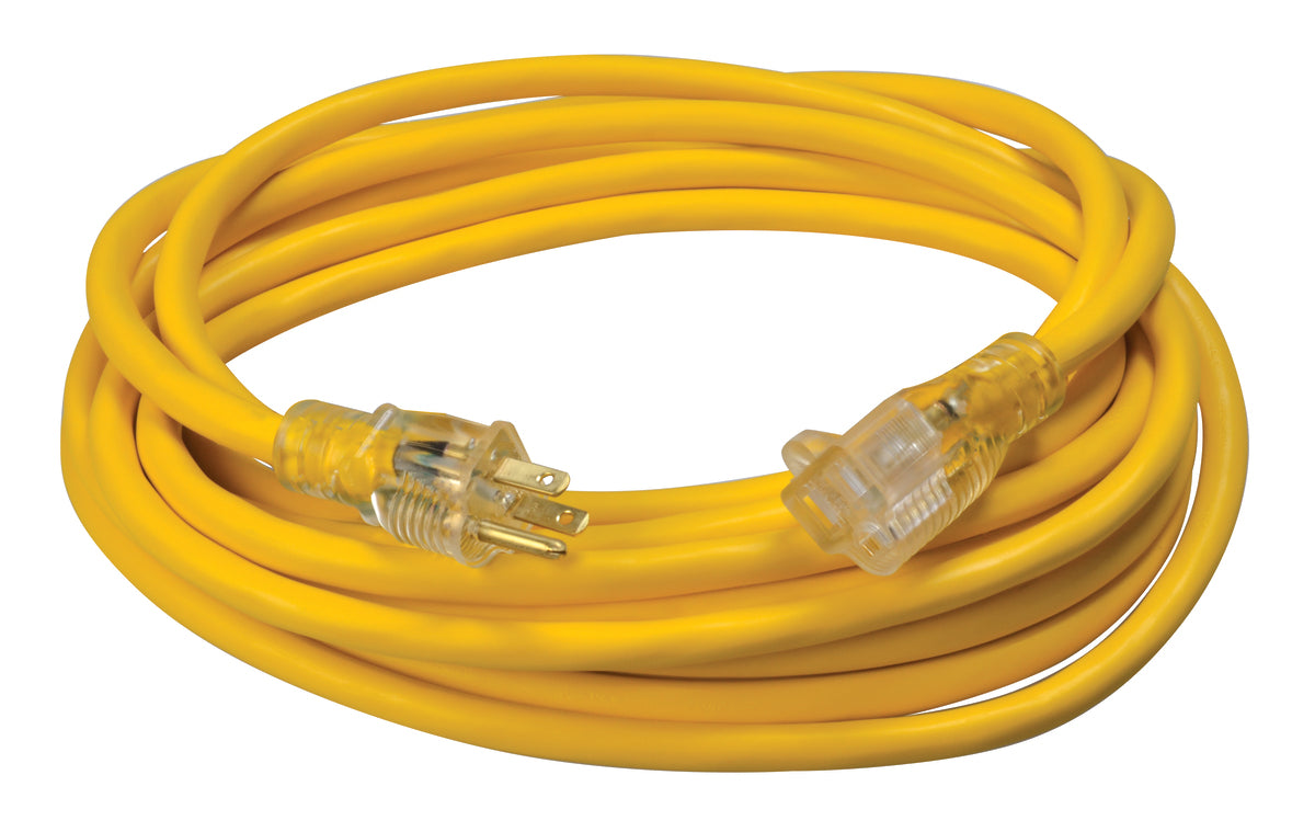 12/3 Southwire 2587SW8802 12/3 25'SJTW Yellow LT End