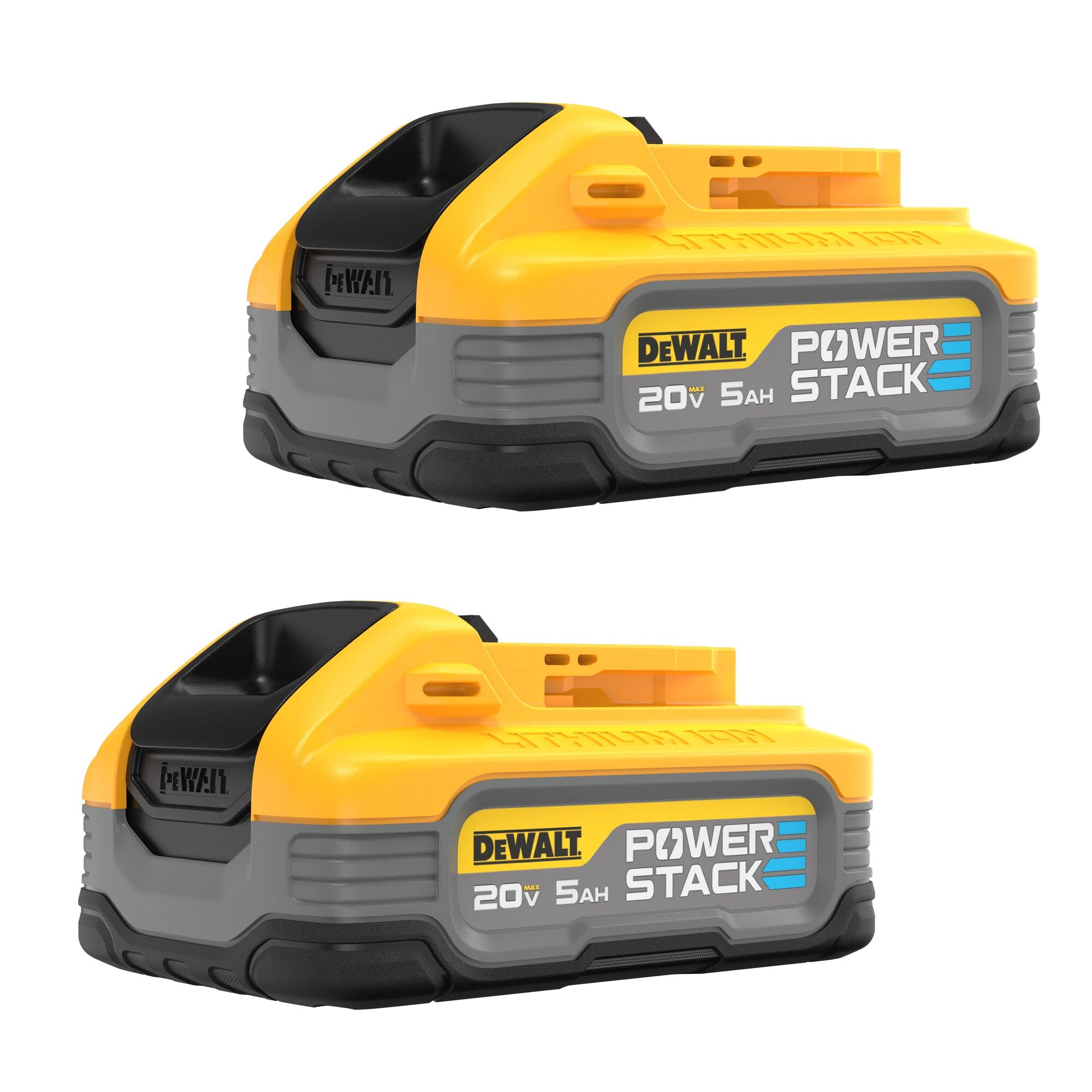 Dewalt POWERSTACK 20V Lithium-Ion 5.0Ah Battery Pack (2 Pack) (DCBP520-2)