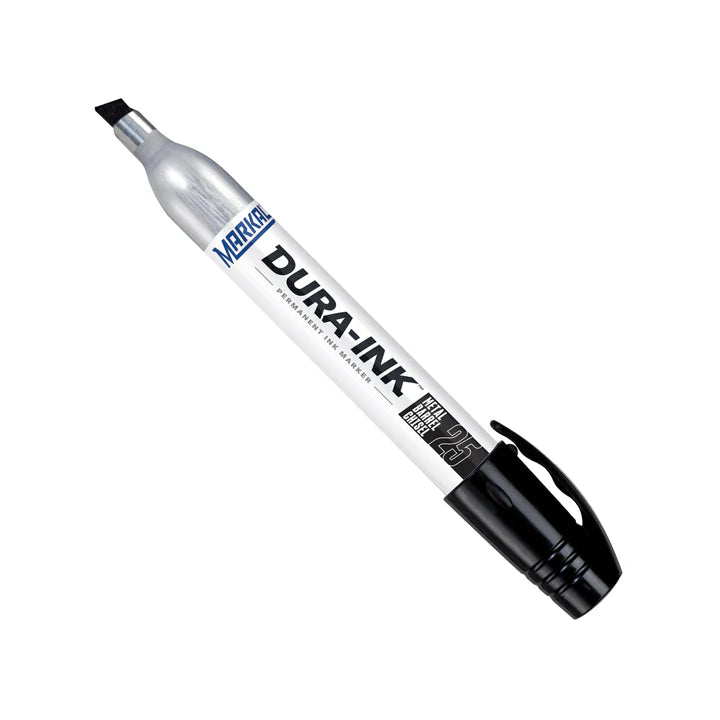 Markal 96223 DURA-INK Metal Barrel Chisel Permanent Ink Marker, Black