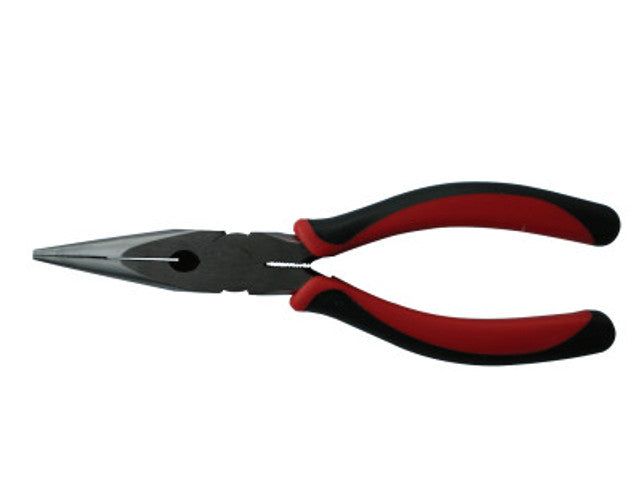 Anchor Products Solid Joint Long Nose Pliers, Drop Forged Steel, 8 in, 1/EA, #10208