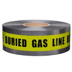 Mutual Industries "Gas Line" Underground Detectable Tape 3" x 333.33 yds. Yellow (17774-41-3000)