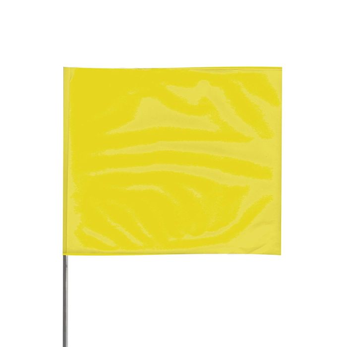 Presco 2321Y Standard Marking Flags, Yellow, 100 per bundle