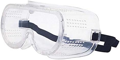 Ironwear Rockport 3900 Series PVC Protective Safety Goggles with Adjustable Elastic Headband, Clear