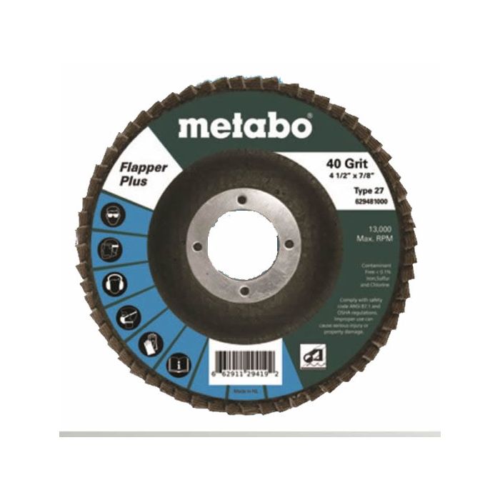 Metabo 629485000 - 6" Flapper Plus 60 7/8 T27 Fiberglass