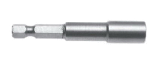 Qualtool MSHL 3/8 Long Magnetic Power Drive Nut Setter, Steel, 1/4 in Hex