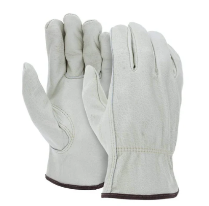 Palmer Safety G8834 Natural Soft Leather Driver Work Glove Grain Keystone Thumb XL