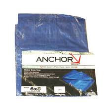 Anchor Brand  101-1212 Multiple Use Tarps, 12 ft Long, 12 ft Wide, Polyethylene, Blue