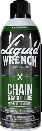 Liquid Wrench L711 Chain and Cable Lube, 11 oz, Aerosol Can (12 Cans Per Case, Sold Per Case)