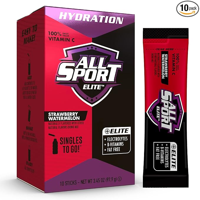 All Sport Elite Powder Sticks Strawberry Watermelon 12bx/case 10 sticks/bx price per stick