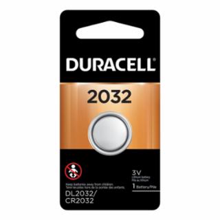 Duracell Lithium Battery, Coin Cell, 3V, 2032, 1 EA/PK