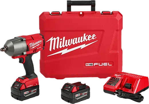 Milwaukee 2863-22 M18 FUEL w/ ONE-KEY High Torque Impact Wrench 1/2" Friction Ring Kit (includes: 2 batteries, 1 charger, 1 case)