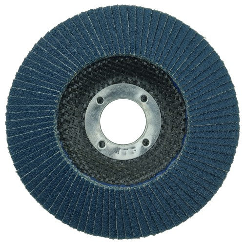 Weiler 31346 4-1/2" Wolverine Abrasive Flap Disc, Conical (TY29), Phenolic Backing, 80Z, 7/8" Arbor Hole