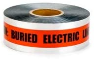 C.H. Hanson 16519 "Buried Electric" 3" x 1000' x 3 mil Barricade Safety Tape