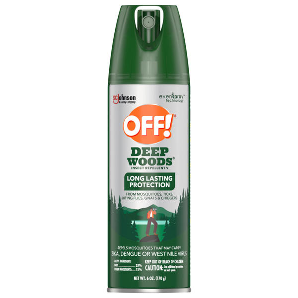 OFF! Deep Woods® Insect Repellent V, 6 oz, Aerosol Can, 12 Cans Per Case (334689)