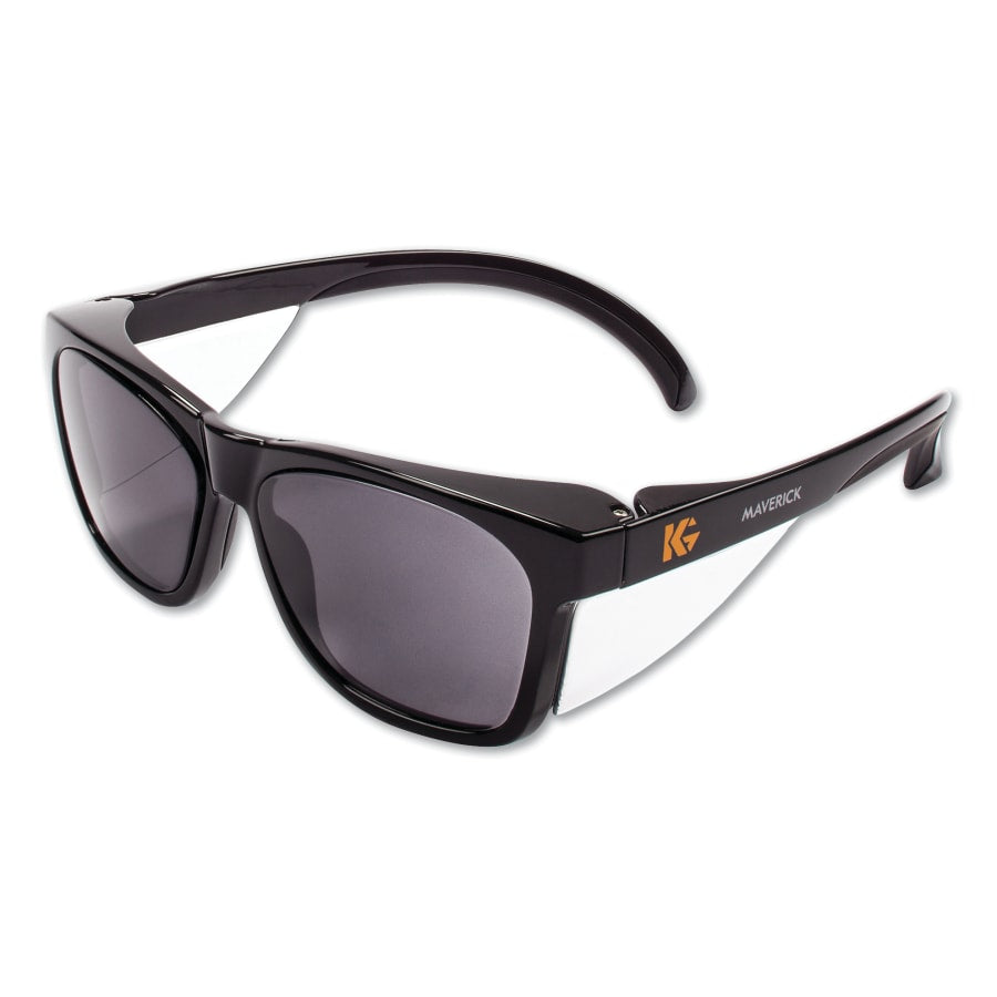 KleenGuard™ Maverick™ Safety Glasses, Smoke Anti-Fog/Scratch Lens, Black Frame, 12 pcs. (49311)