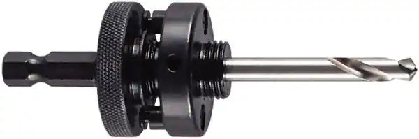 Mk Morse MA35PS 3/8" hex shank, 5/8"-18 thread, pin drive, hole saw arbor with high speed steel pilot drill. (139021)