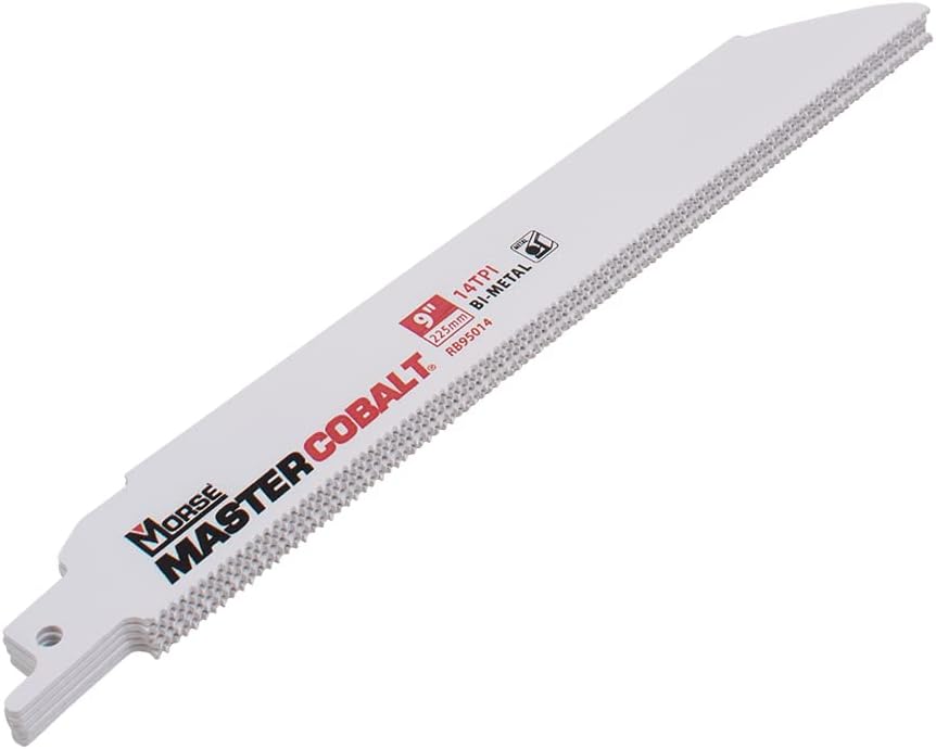 Morse Master Cobalt® Metal Reciprocating Saw Blade 9x1x.050 14 TPI | 25 Blades/Pkg