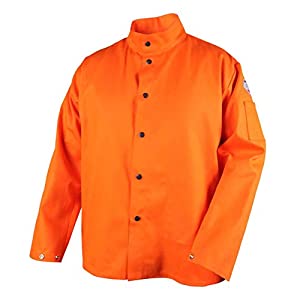 Revco Black Stallion TruGuard 200 FR Cotton Welding Jacket, Safety Orange, X-Large (FO9-30C-XL)