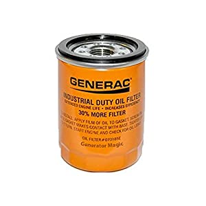 Generac - Oil Filter 90 Logo Orng-Can - 070185ES / 070185E 90mm High Capacity (30% More Filter)