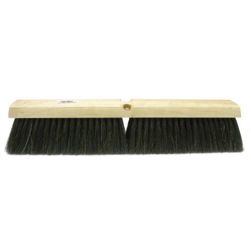 Weiler 42017 24" Medium Sweep Floor Brush, Black Tampico Center w/Horsehair Casing