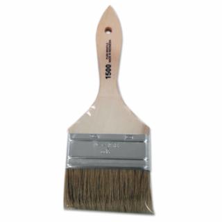 Linzer White Chinese Bristle Paint Brush 1500-3, 3/8 in Thick, 3 in Wide, Wood Handle