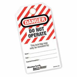 Master Lock Safety Series 470-497A "Do Not Operate" I.D. Tags, 3-1/8 in W x 5-3/4 in H