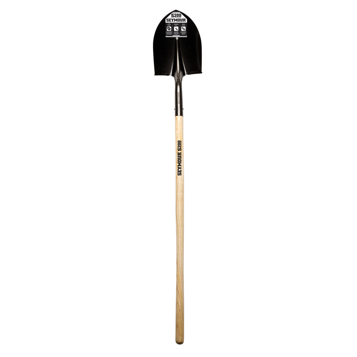 Seymour  49830 16 Ga. Round Point Shovel, 42" Hardwood Handle