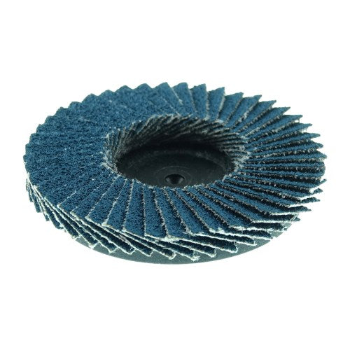 Weiler 50959 - 10 Pack, 2" Bobcat Mini Abrasive Flap DIsc, Flat (TY27), Type R Mount, 80Z