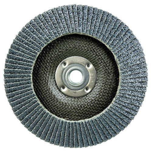 6" Tiger Paw Abrasive Flap Disc, Angled (TY29), Phenolic Backing, 40Z, 5/8"-11 UNC NUT