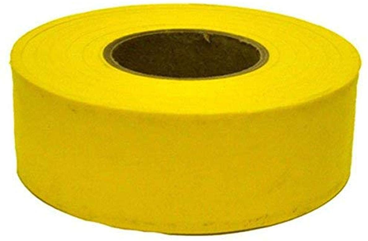 C.H. HANSON 17024 Standard Flagging Tape, Yellow, 300 Feet Length, 1-3/16 Inch Size