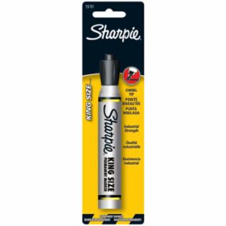 Sharpie King Size Permanent Marker, Black, Chisel (15101PP)