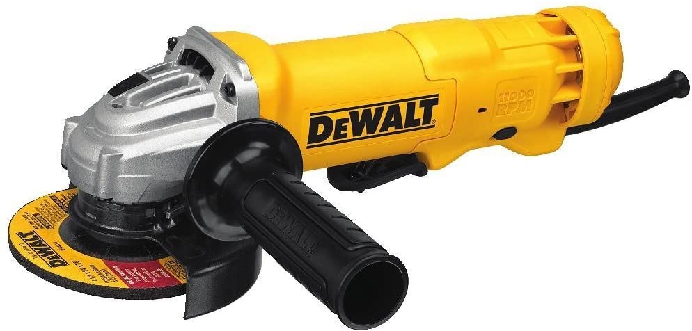 DEWALT Angle Grinder Tool, Paddle Switch, 4-1/2-Inch, 11-Amp (DWE402)