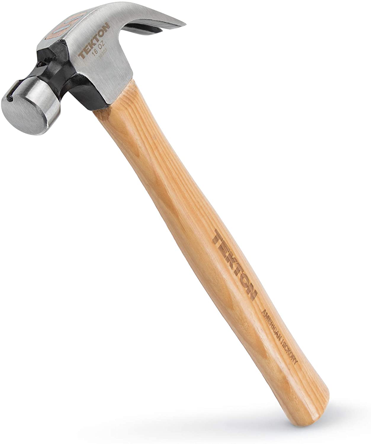 TEKTON 16 oz. Hickory Handle Magnetic Head Claw Hammer | 30303