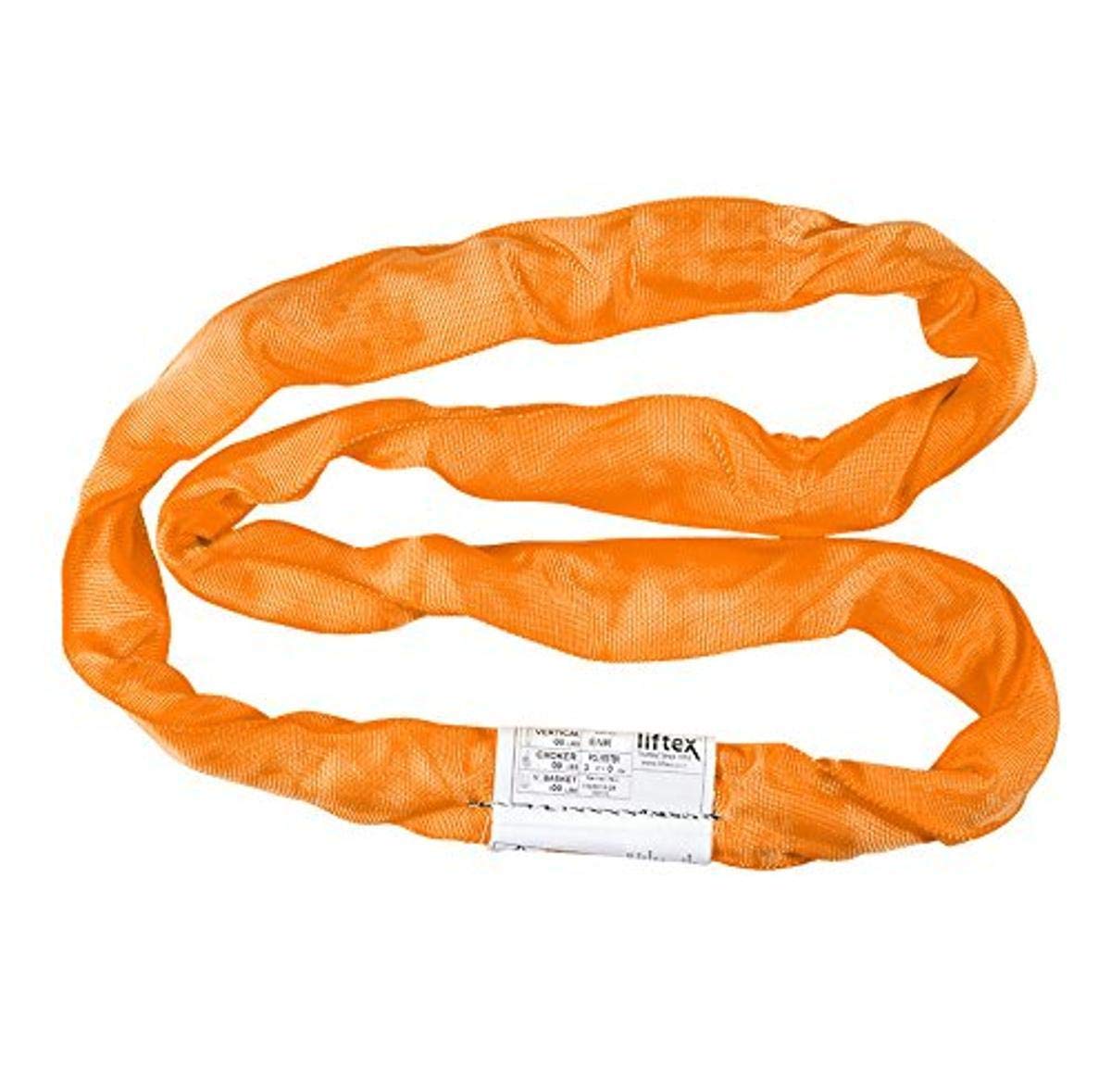 Liftex ENR9X8PD Orange 8 ft Endless RoundUp Round Sling - 31000 lbs WLL